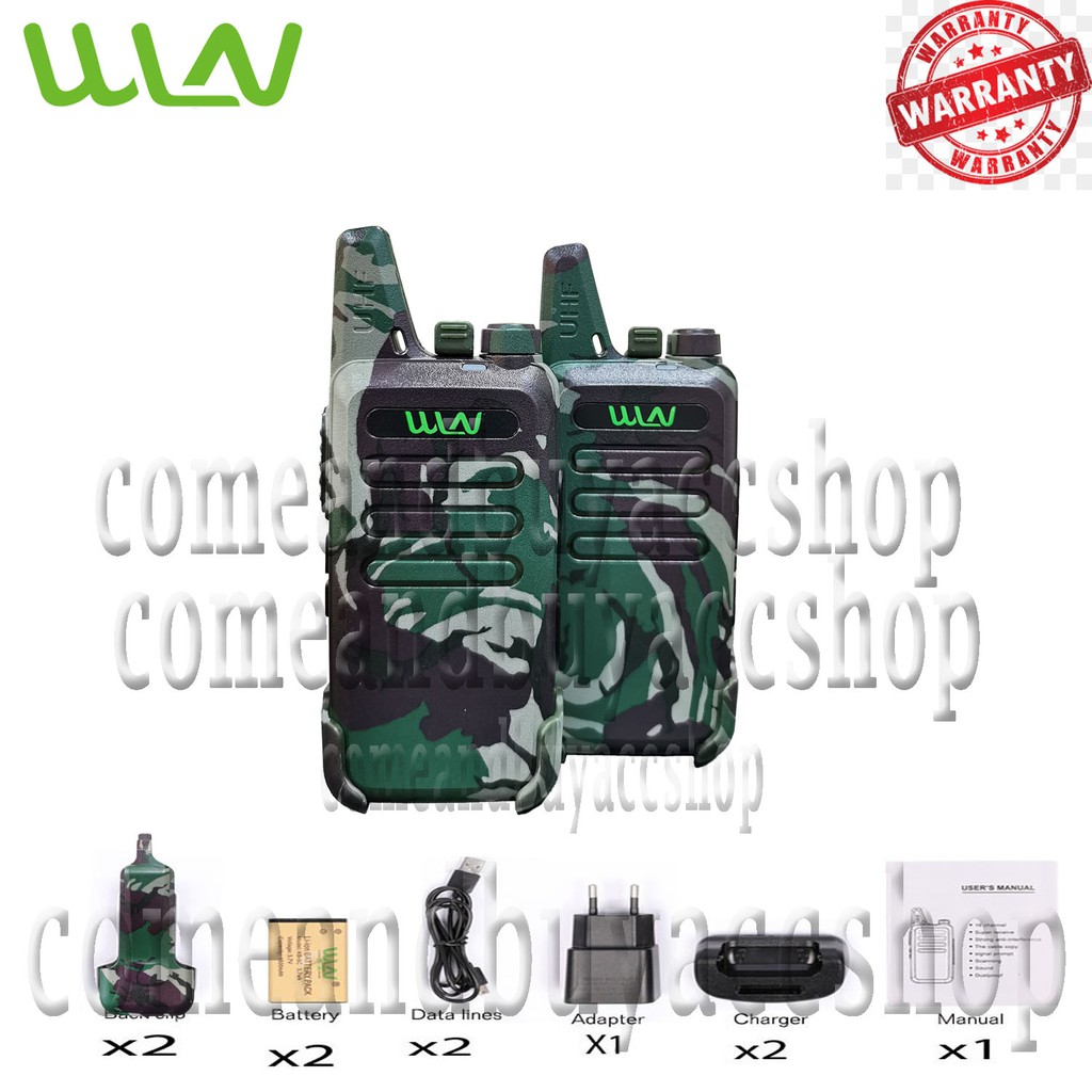 Walkie Talkie HT WLN Two-Way Radio KD - C1 (isi 2pcs) - Warna Loreng