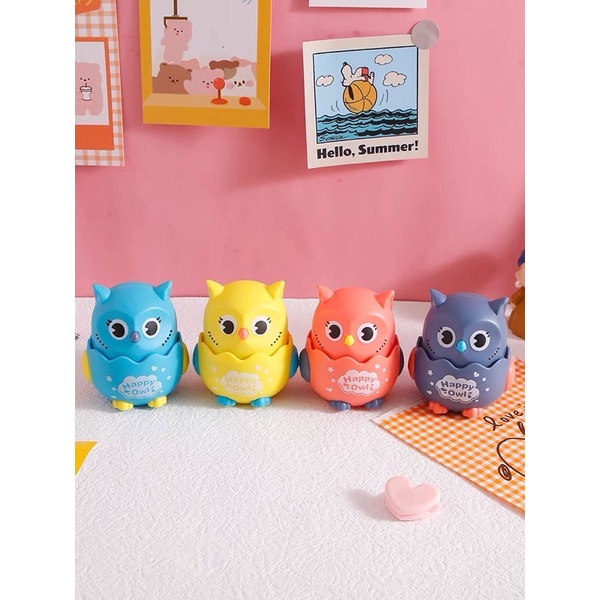 Mainan Anak Happy Owl Hello Owl Mainan Edukasi Burung Hantu Anak Seluncur