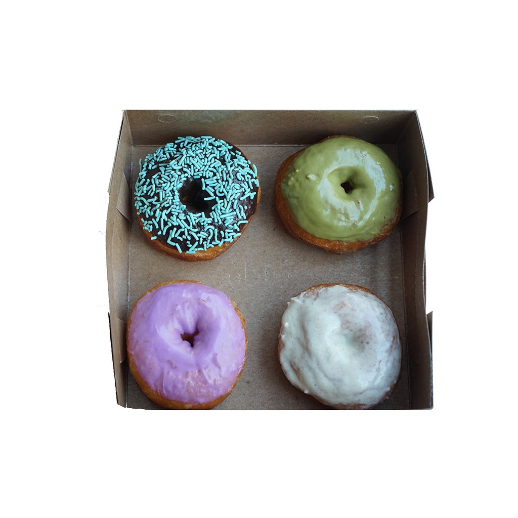 

Donat Kentang Puffy Aneka Topping Small Box (isi 4)