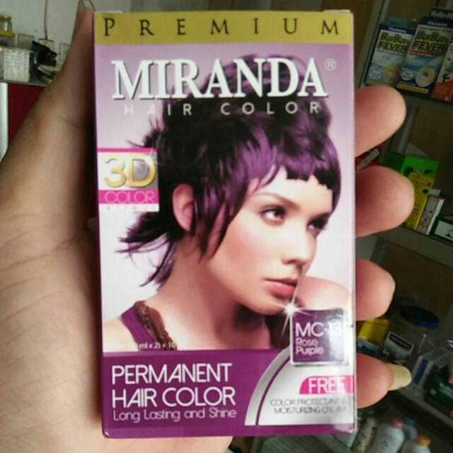  Miranda Permanent Hair Color Cat Rambut Mc 19 Purple 