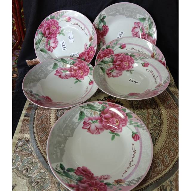 Piring Cekung Set 6 Fiorenza