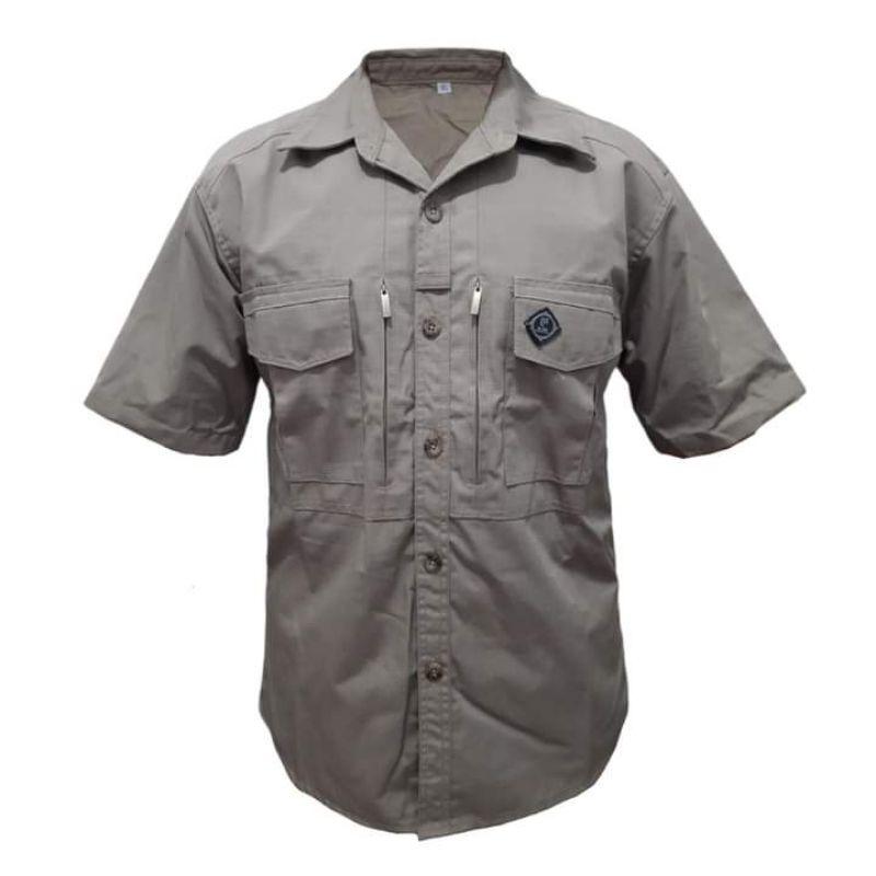 Kemeja m-tac pdl polos lengan pendek terbaru big size