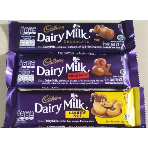 Cadbury 62gram coklat