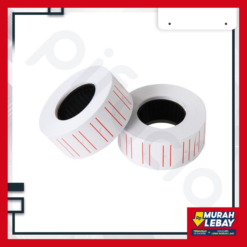 

[COD] KERTAS LABEL HARGA/ REFILL 1 BARIS 1 Roll