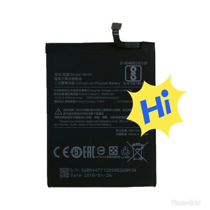 BATERAI / BATRE / BATTERY BN44 Baterai Xiaomi Redmi 5 Plus / 5+ / BN44 / BN-44 / BN 44 ORIGINAL BERG