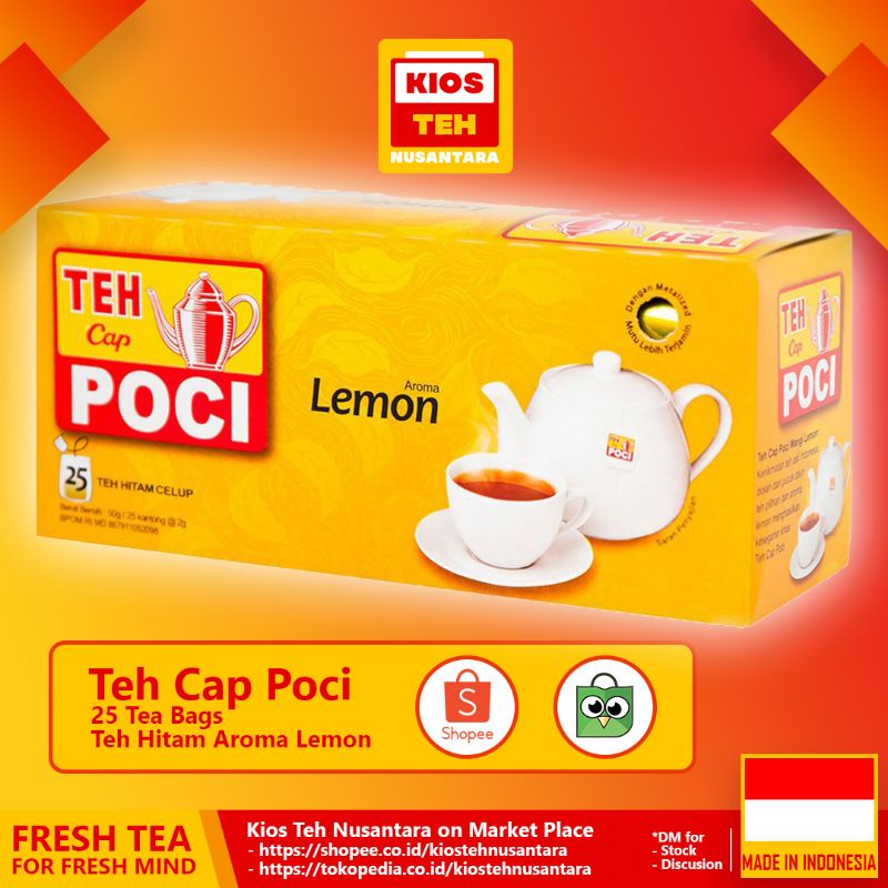 

Teh Celup Cap Poci Rasa Lemon - Teh Celup