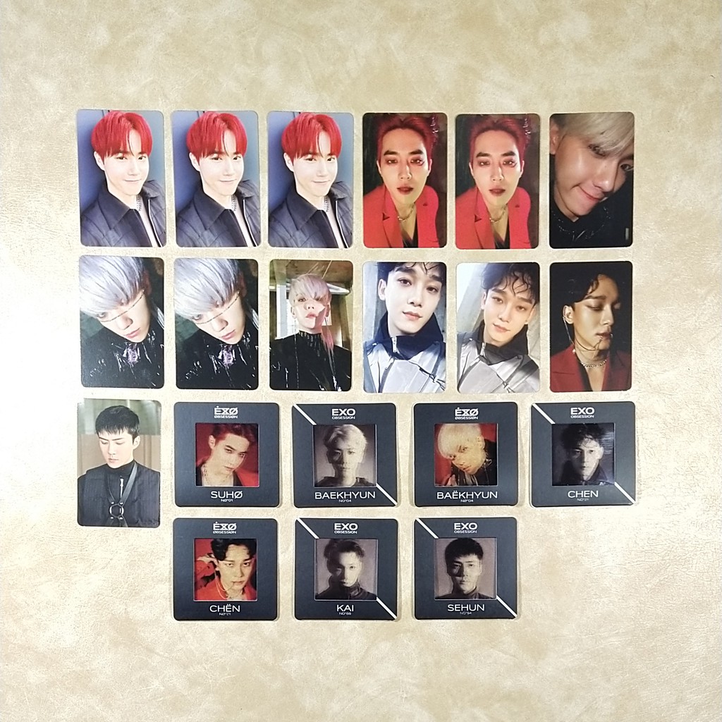 EXO - OBSESSION (EXO/X-EXO) PHOTOCARD PHOTO SLIDE