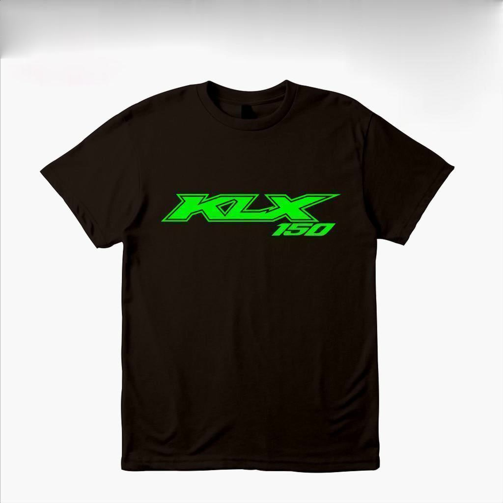 JEBER Kaos Baju Motor Kawasaki KLX 150 Kaos Otomotif / kaos motor cross trail TERLARIS