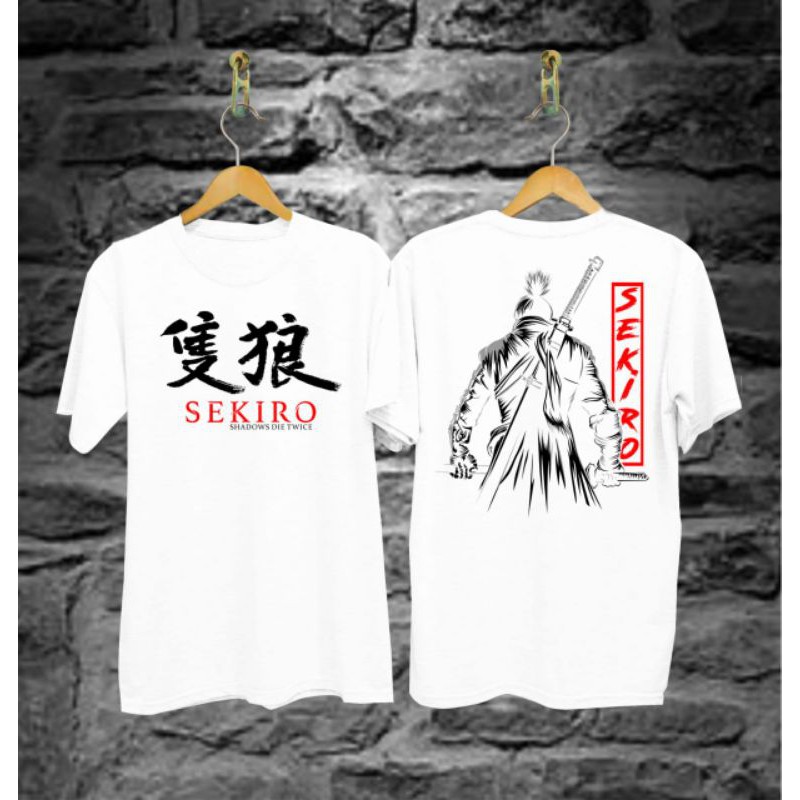 BAJU KAOS HITAM SAMURAI JEPANG SEKIRO/KAOS PRIA KAOS WANITA DISTRO KEKINIAN/KAOS GROSIRAN MODEL TERBARU