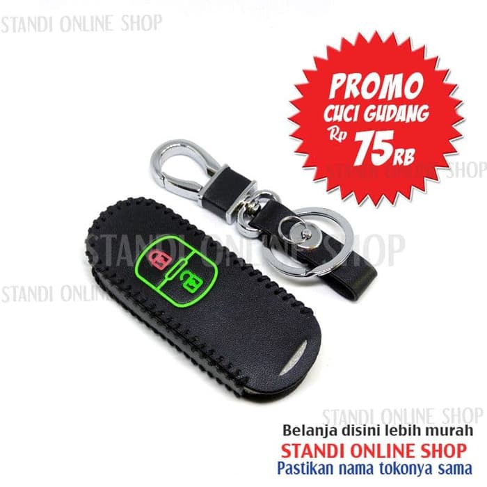 PROMO Leather Key Case Sarung Kunci Kulit Mazda 2 Skyactive CX-5 CX5