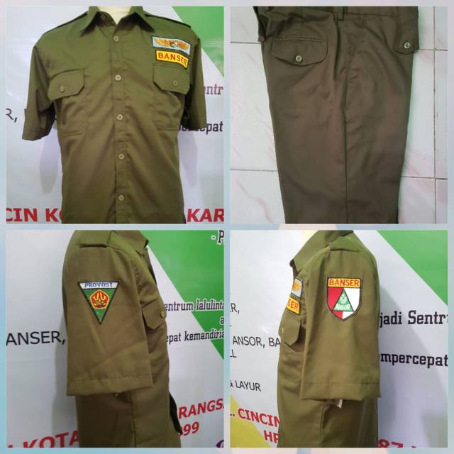 Seragam PDH banser ples atribut logo2