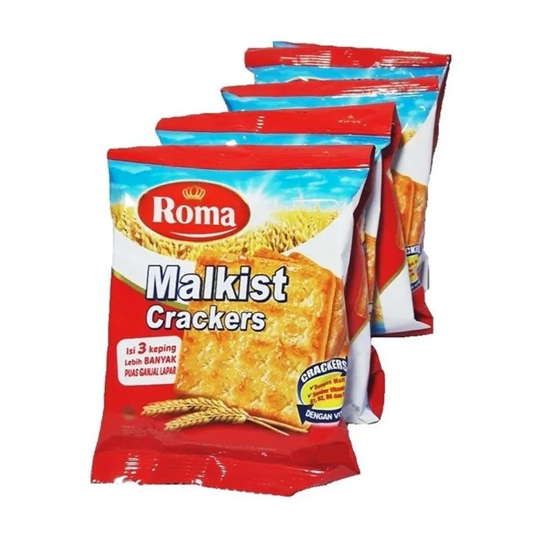 

Roma Malkist CRACKERS Kemasan Renceng [10 Sachet]