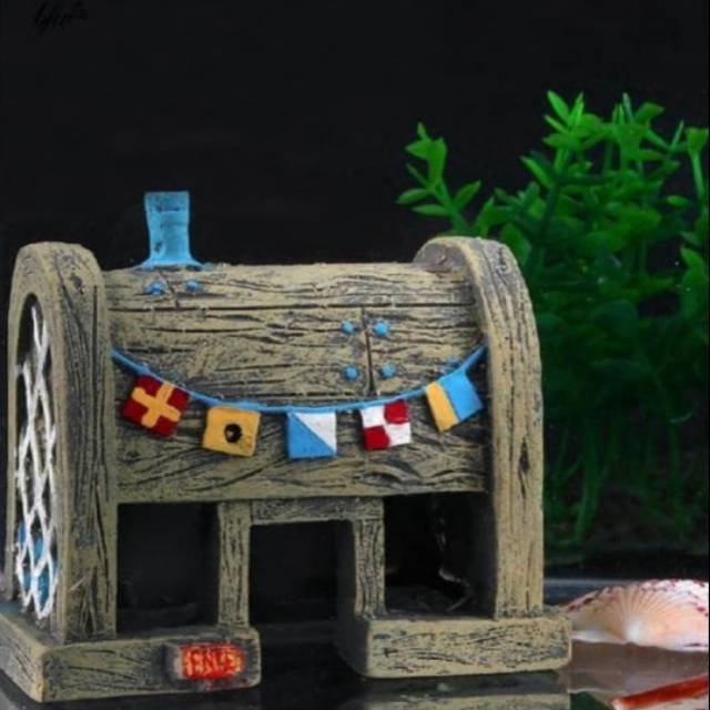krusty krab hiasan aquarium aquascape / ornament aquarium