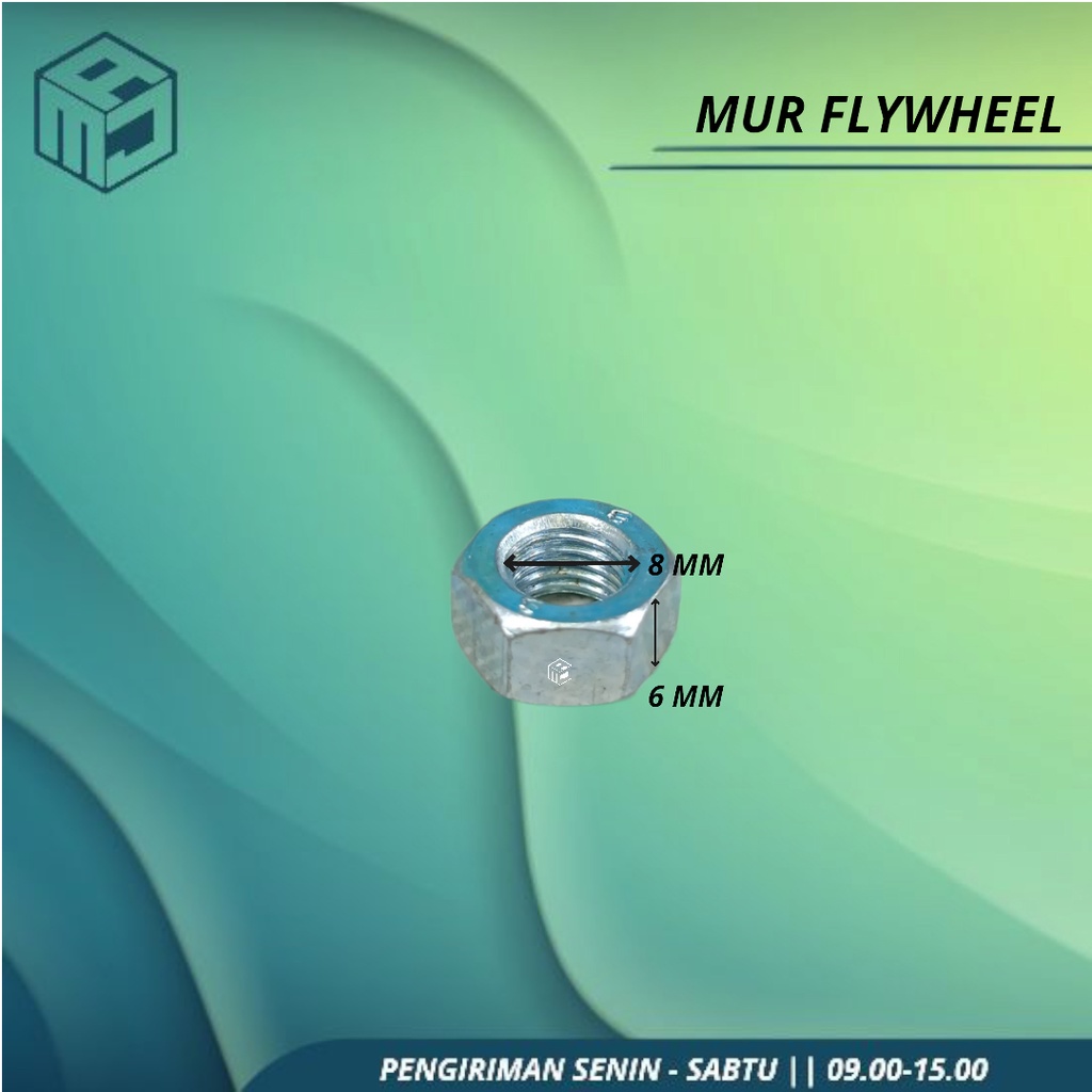 Mur Flywheel Mur Kipas Magnet Sparepart Mesin Chainsaw Tipe Bar 22 Senso 5200/5800
