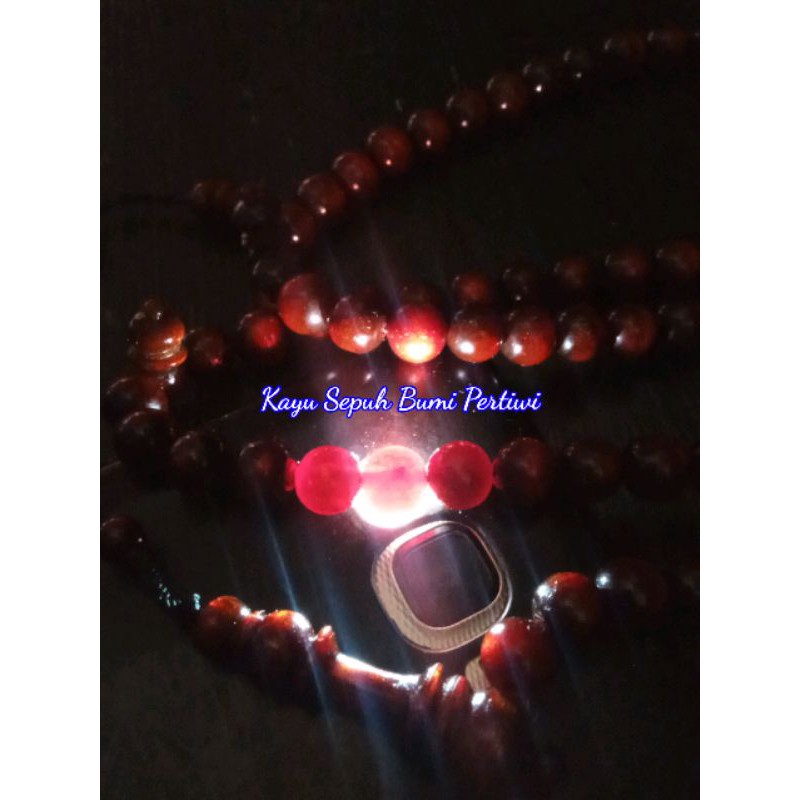 Tasbih akar bahar merah tembus cahaya / tasbih akar Bahar Tali arus merah