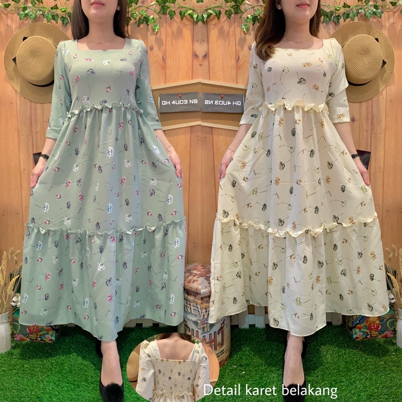 LONG DRESS DANDELIONS FLOW RAMPLE 3011-9