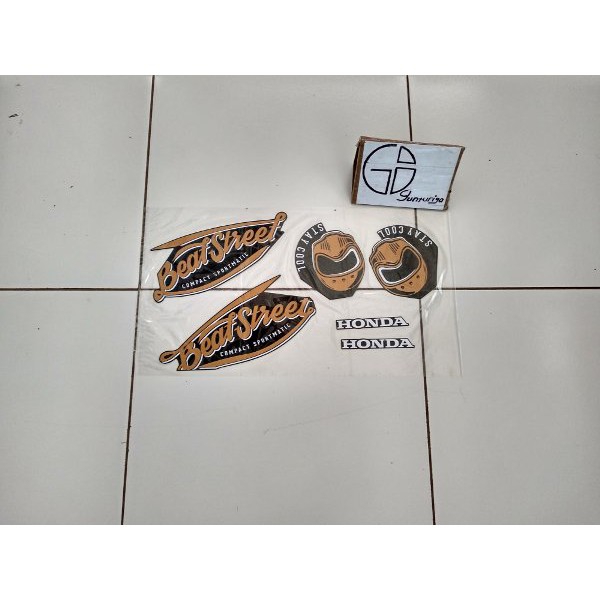 Striping Honda Beat street 2018 2019 Hitam Original