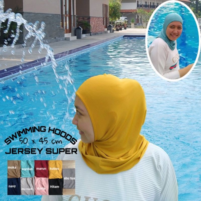 Ciput Renang Bahan Jersey