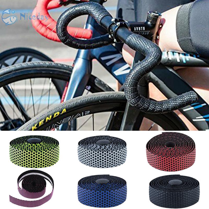Handlebar Cycling Road Bike Bicycle Rubber Sports Handle Bar Grip Wrap Plug Tape