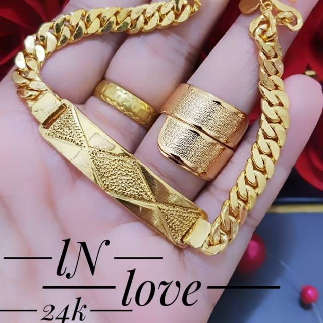 Gelang tangan xuping terlaris lapis emas 24k