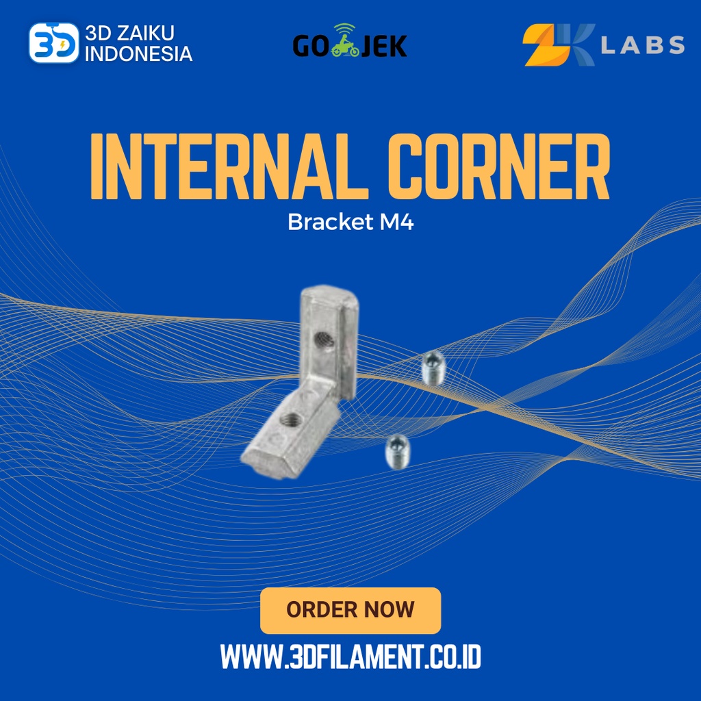 Reprap Internal Corner Bracket 20 Series M4
