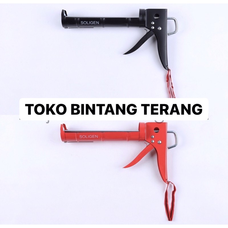 Tembakan Sealant SOLIGEN Pistol Sealant Gun Lem Sealant Botol Hitam Merah