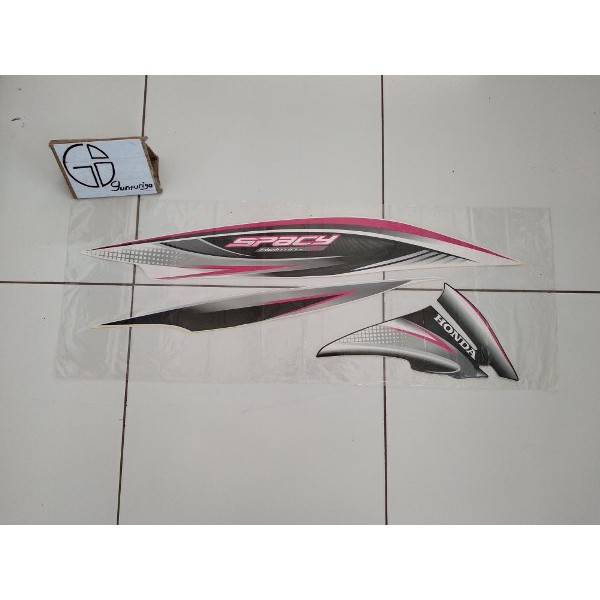 Striping Honda Spacy Karbu 2011 2012 Putih