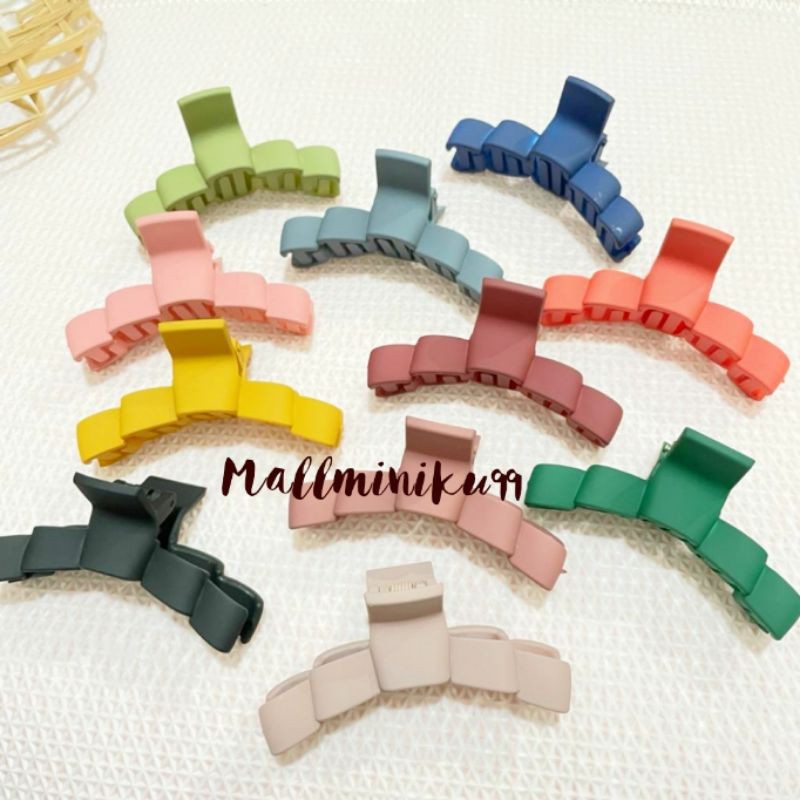 Jepit Rambut Salon 8cm Jedai Doff Jepitan Rambut Doff Matte Korea Chain Hair Claw Clips