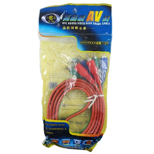 Kabel RCA Hi Quality 3 ke 3 AV Audio Video Jek Male 1.5 meter