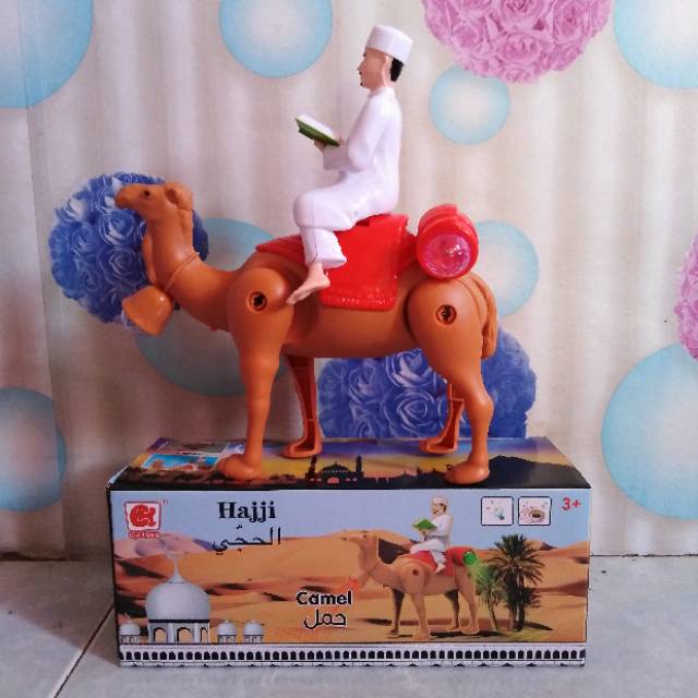 MAINAN ANAK ONTA BISA JALAN ADA LAMPU SUARA BACAAN HAJI CAMEL HAJJ ONTA HAJI OLEH2 HAJI BANJARMASIN