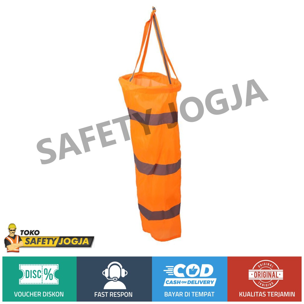 WINDSOCK PETUNJUK ARAH MATA ANGIN PANJANG 1 M DAN 2 M