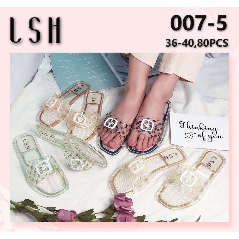 Sandal jelly LSH bening bisa/COD