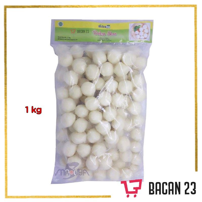 Bakso Ikan Mitraku 1kg - ( Frozen food ) / Bacan 23 - Bacan23