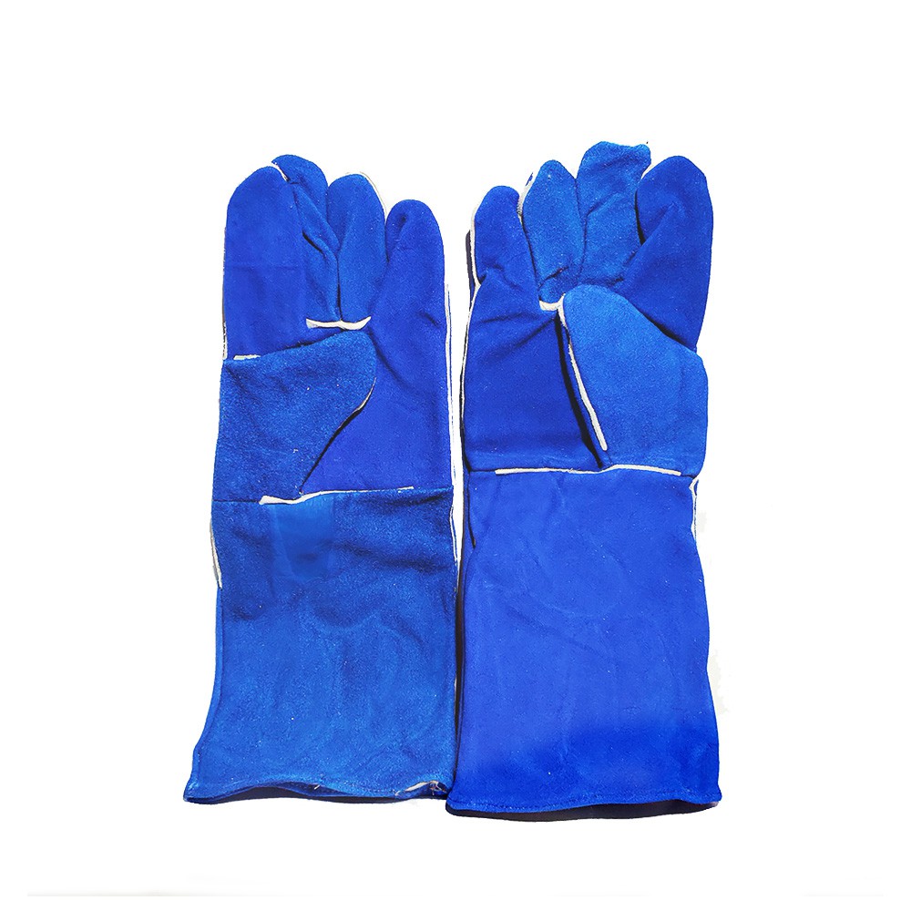 SARUNG TANGAN LAS KULIT 16 INCH / WELDING GLOVES BIRU