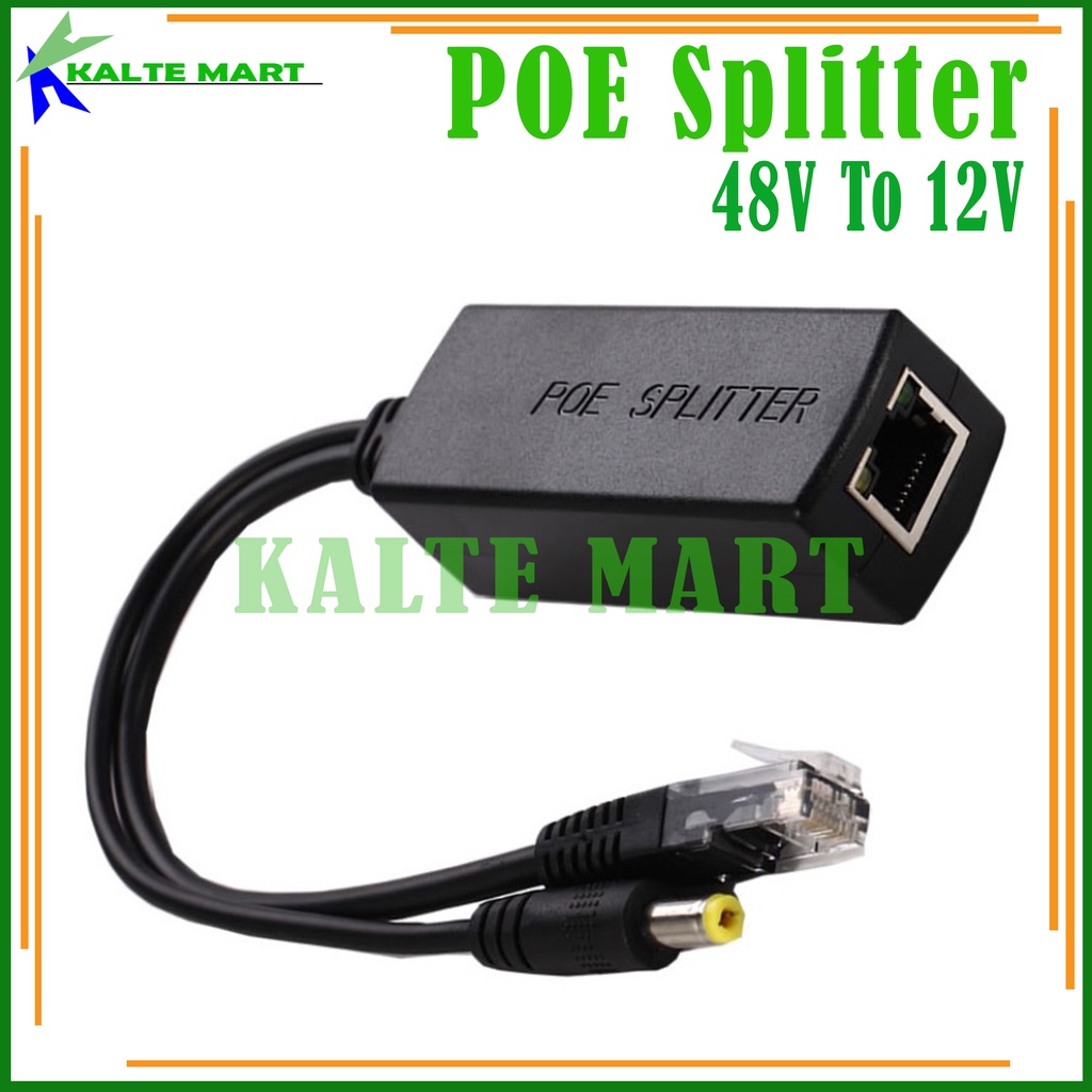 POE Splitter 48V to 12V.2A For IP Camera / POE Switch CCTV