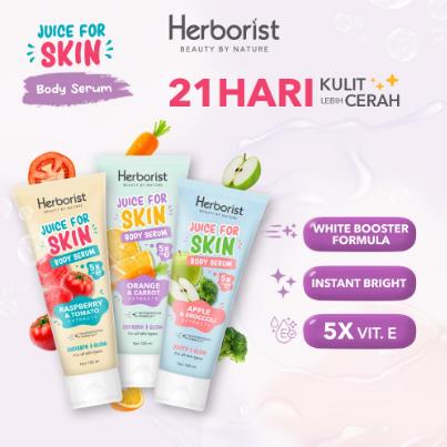 * NCC * Herborist Body Serum Face Scrub Exfoliating Gel Juice For Skin Losion Tubuh Lotion With 5x Vitamin E