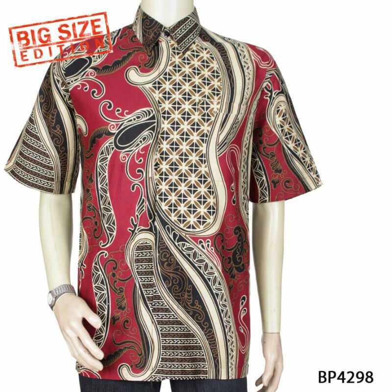 Kemeja Batik Pria Big Size Jumbo 4298