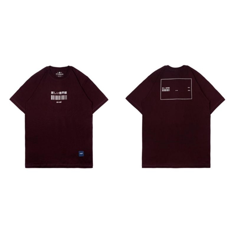 KAOS | Tshirt Devoid Original Kaos pria Bergundy size L & XL