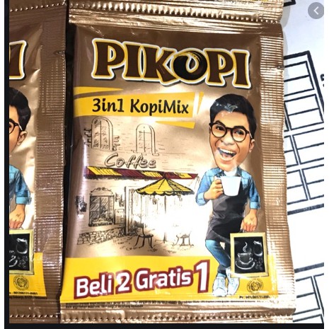 Minuman Sachet Kopi PIKOPI KOPI 3 in 1 mix murah meriahmeriah 1 pcs