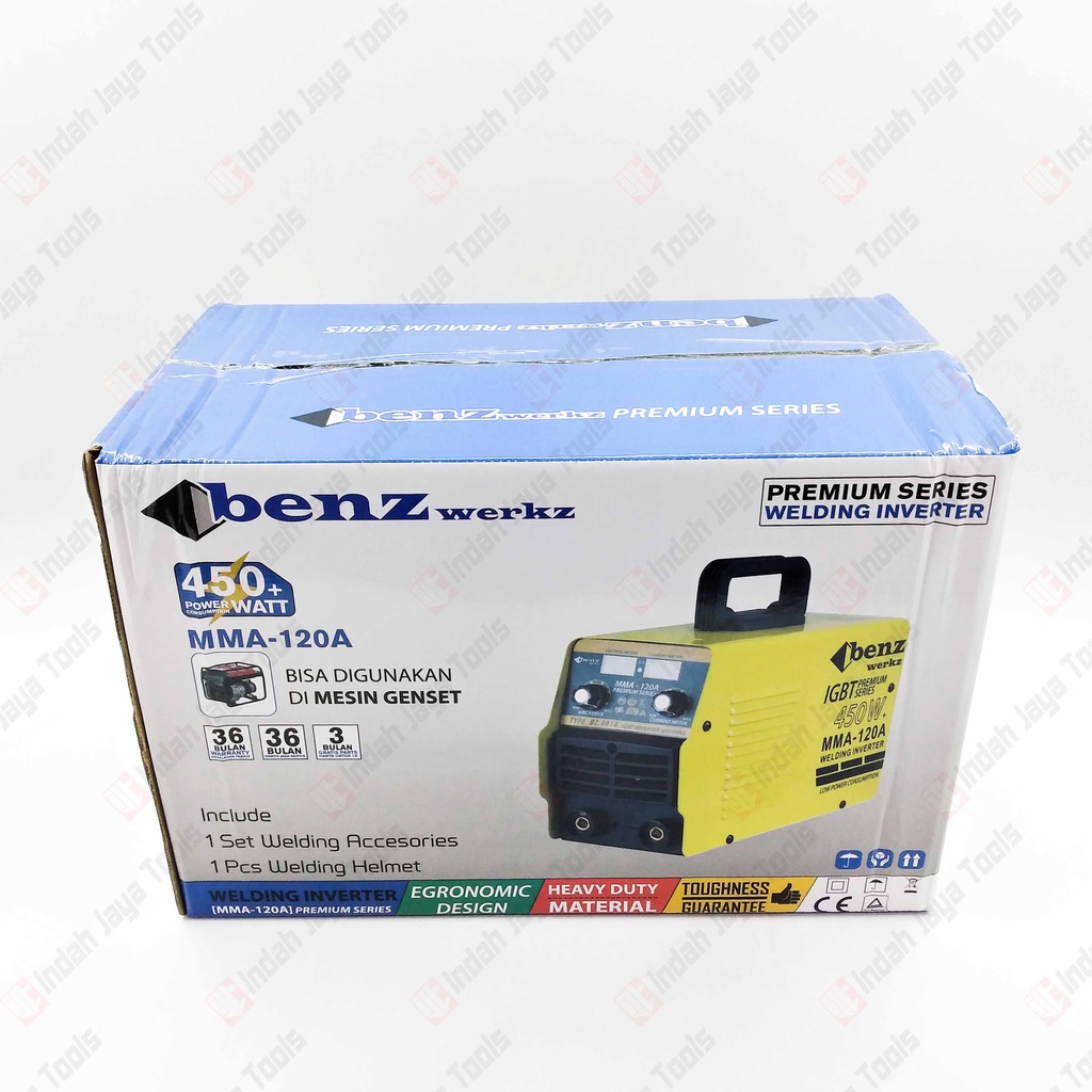 BENZ BZ-8914 450 Watt Mesin Las Listrik MMA Inverter Travo Trafo IGBT