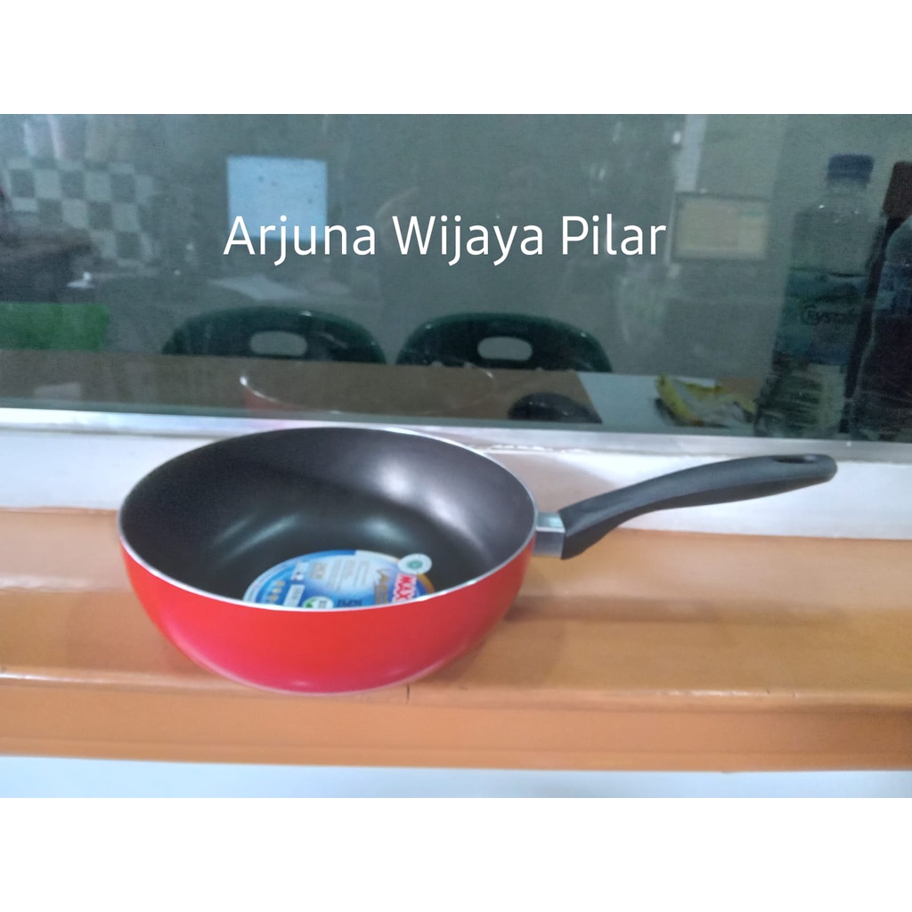 Wajan Cekung Maxim Deep WOK Valentino uk 24cm +Bubblewraap