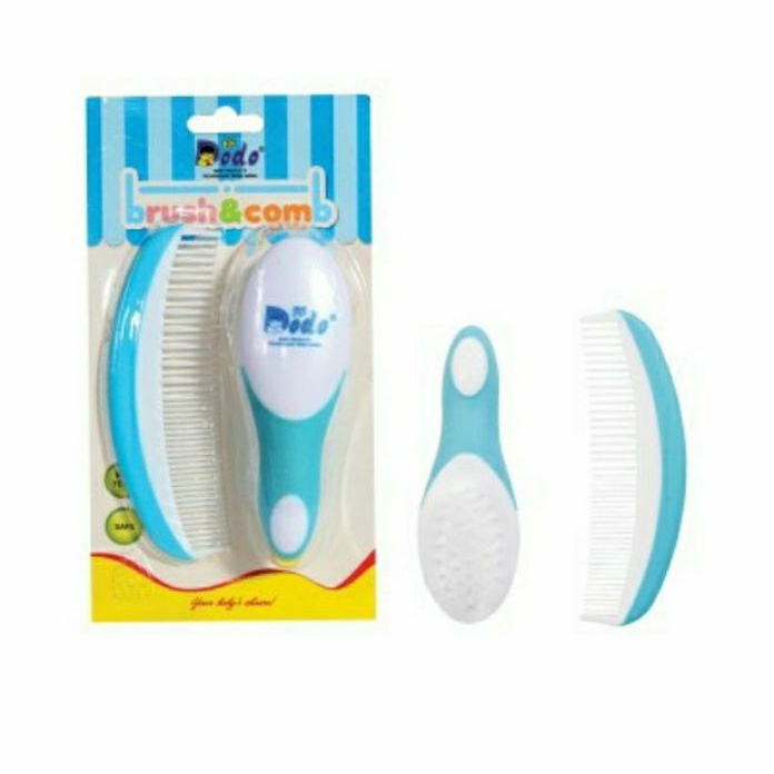 Sisir Bayi 2 in 1 Soft Dodo BPA FREE | Sisir Dan Sikat Lembut Baby Newborn Comb And Brush 0+m Dodo