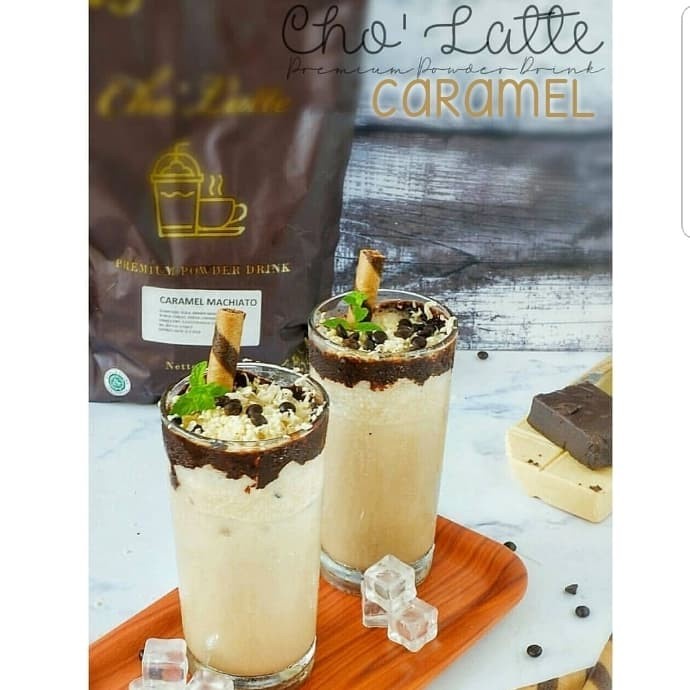 

bf011bb Caramel Macchiato Cholatte Premium Powder Drink Bubuk Minuman Caramel Ds201Fs