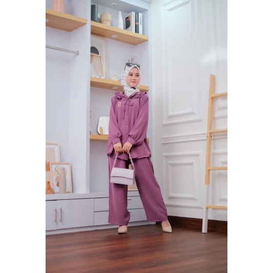 Setcel Panjang Wanita Syakila/ Setelan Panjang Wanita Syakila