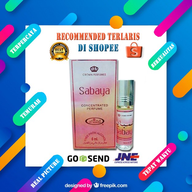 Parfum sabaya 6ml dobha harga grosir