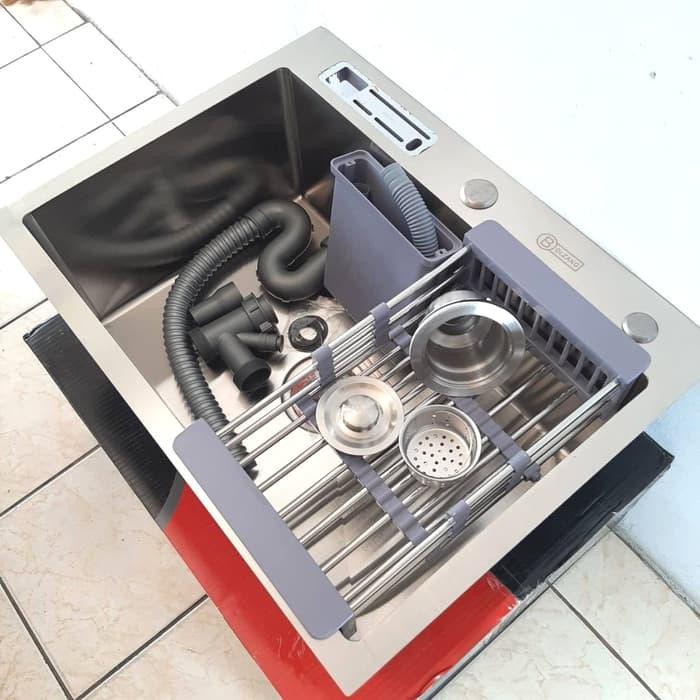 0001 Dpr Paket Komplit Kitchen Sink Bolzano 6045 Kran Sink Tempat Sabun Push Berkualitas Shopee Indonesia