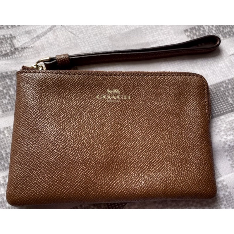 PRELOVED Coach Wrislet / Pouch / Coin Wallet / Clutch / Dompet Coach Asli Original