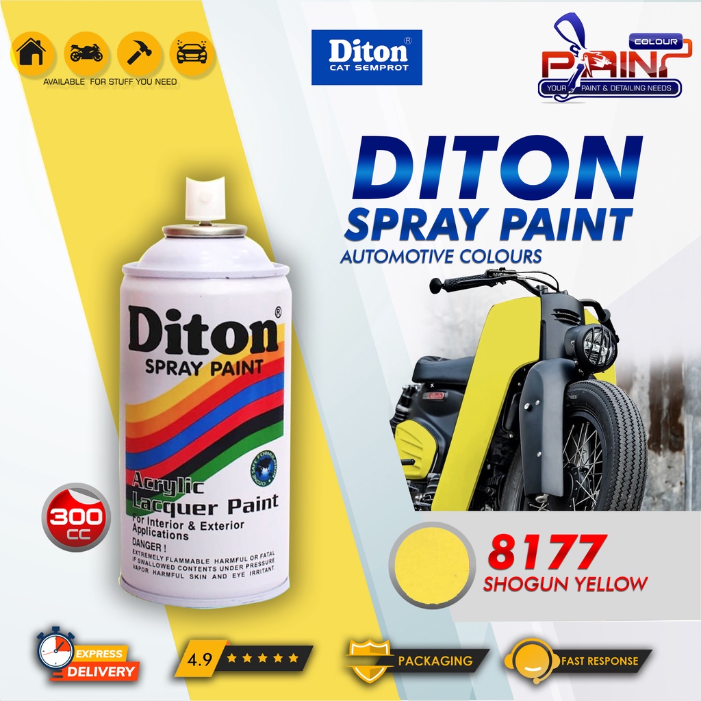 Diton 8177 Shogun Yellow Cat Semprot/Pylox/Samurai Motor/Helm/Gundam