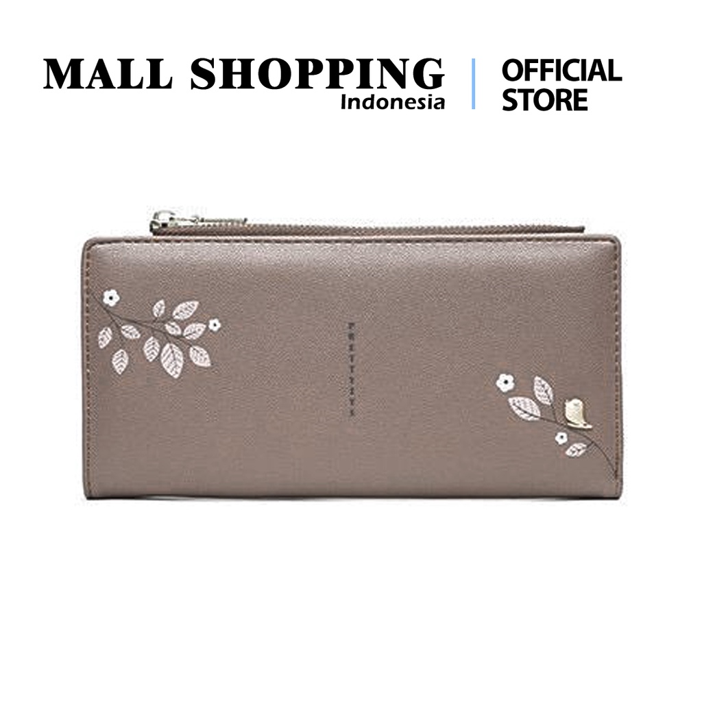 (COD) Dompet Lipat Panjang Restletting Dompet Wanita MALL SHOPPING