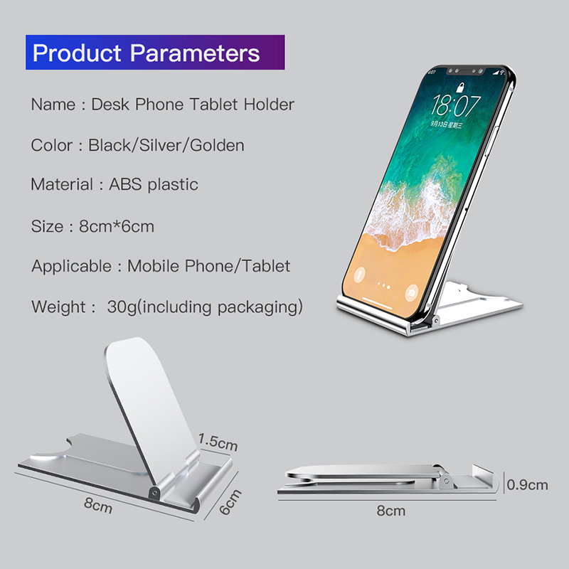 IPHONE ANDROID Stand Holder/Dudukan Ponsel/Tablet Universal Portabel Dapat Dilipat Untuk Semua Iphone/Android